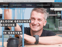 Tablet Screenshot of orthopaedie-bloom.de